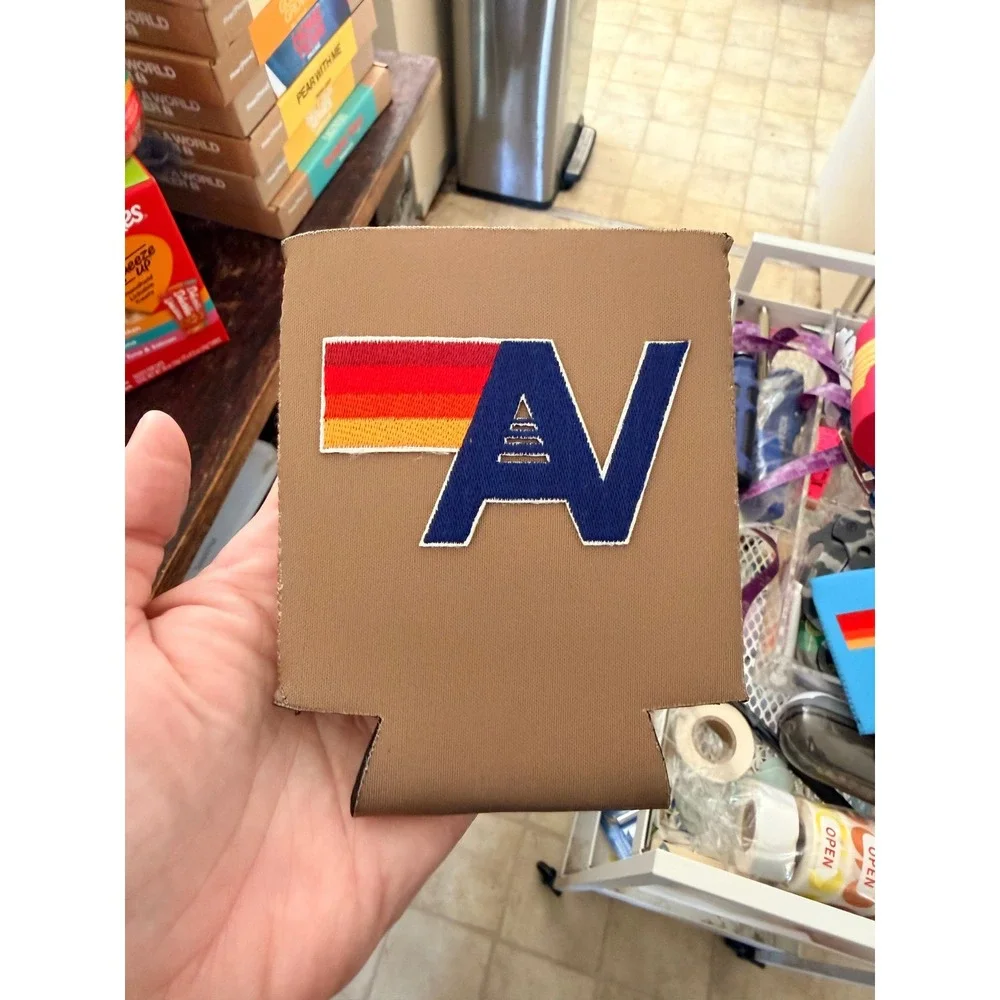 Aviator Nation Can Cozies Set of 4 Aspen Tiger Rainbow Retro Beverage Coolers